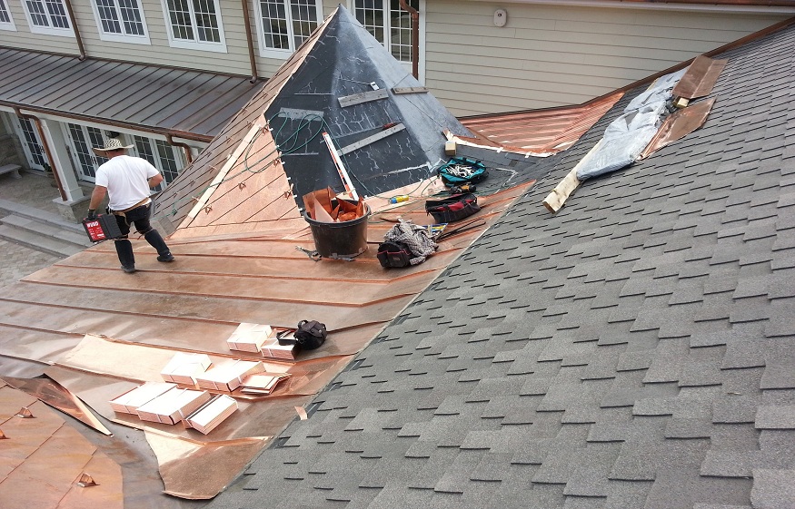 Copper Roof Installation